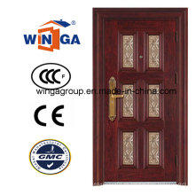 5star Building Good Quality Puerta de acero de la seguridad del metal de Outsidethief-Guard (WS-20)